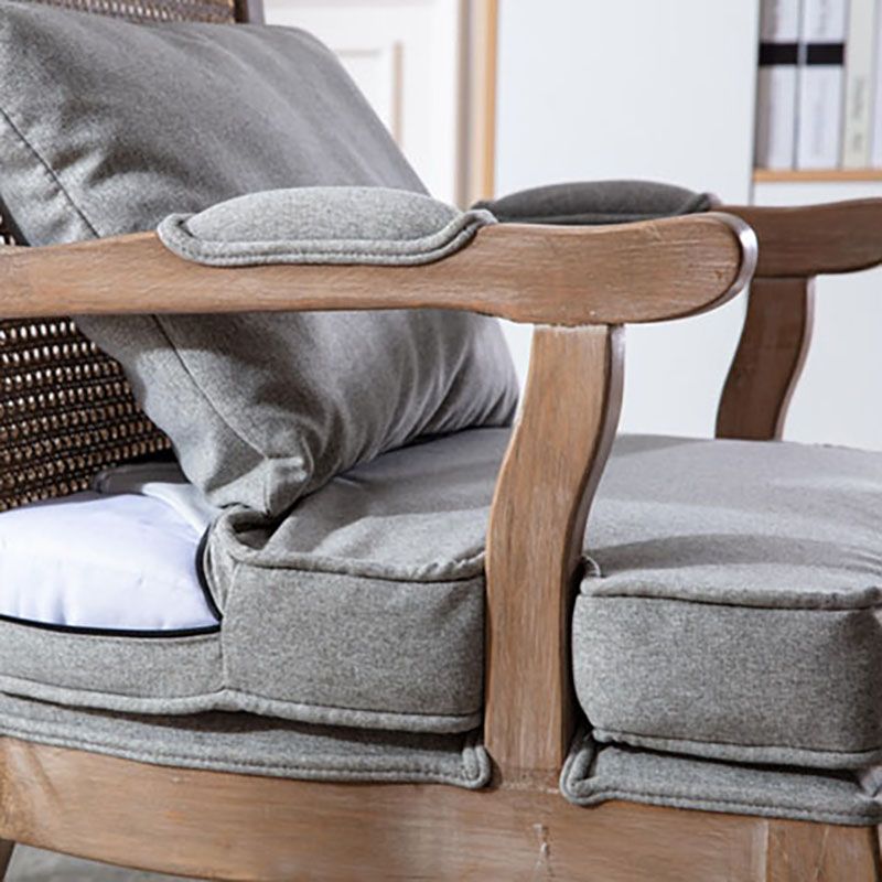 Farmhouse Bedroom Fabric Arm Chair Matte Finish Solid Back Dining Chair Clearhalo ' kitchen&dining_furn' 'Dining Chairs' 'Dining Tables & Seating' 'dining_chair' 'furn' 'furn_dining_chair' 'Furniture' 'furniture_dining_chair' 'Kitchen & Dining Furniture' 'kitchen' 1200x1200_97684bec-6275-475e-95cd-dd806897eab6