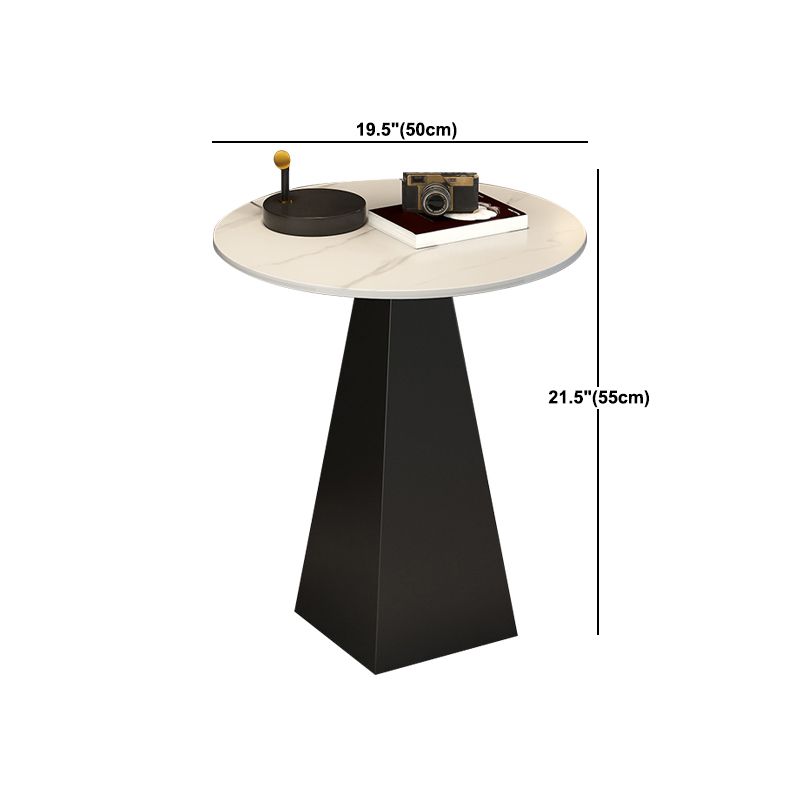 Tavolino rotondo moderno da 19.6 "/23.6"