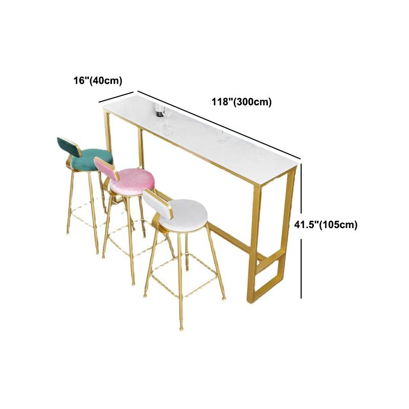 Table à manger en pierre de bar à glamour