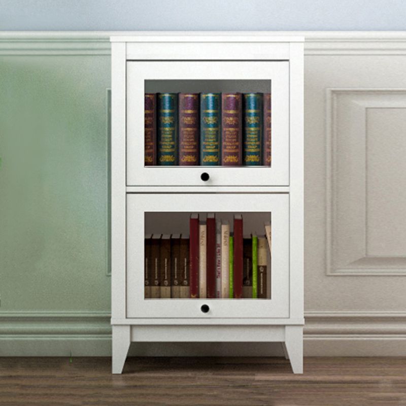 Manufactured Wood Bookcase Contemporary Standard Bookshelf with Glass Doors Clearhalo 'Bookcases' 'furn' 'furn_bookcases' 'Furniture' 'Office Furniture' 1200x1200_976beba1-e806-4b00-8cac-b42559b07107