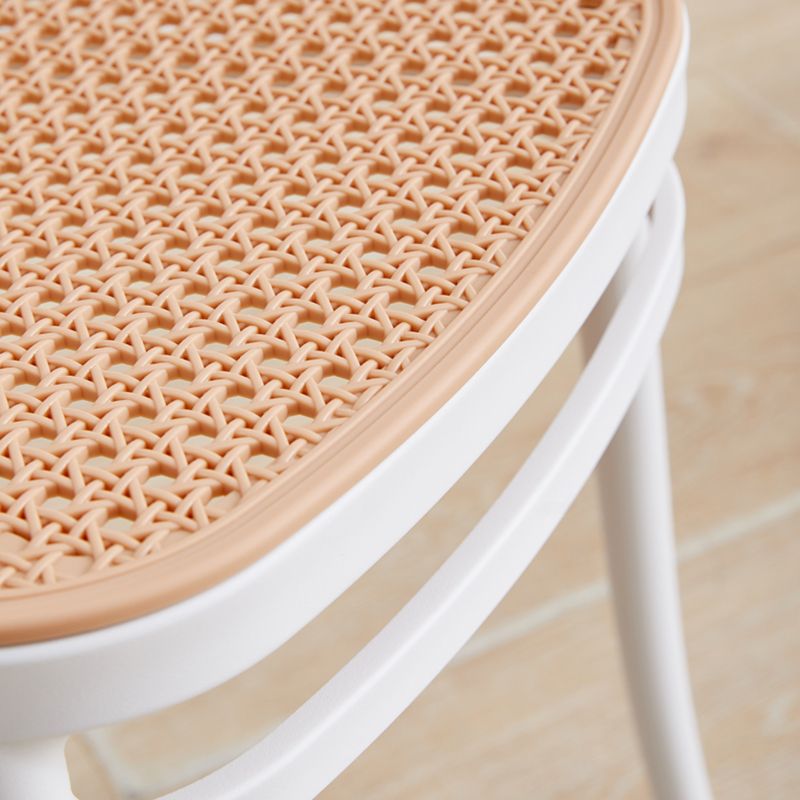 Sillas de comedor de plástico de plástico abiertas de estilo moderno (juego de 4/8)