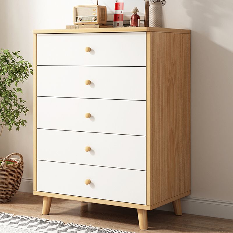 Contemporary Rectangle Storage Cabinet with Drawer Wooden Accent Cabinet