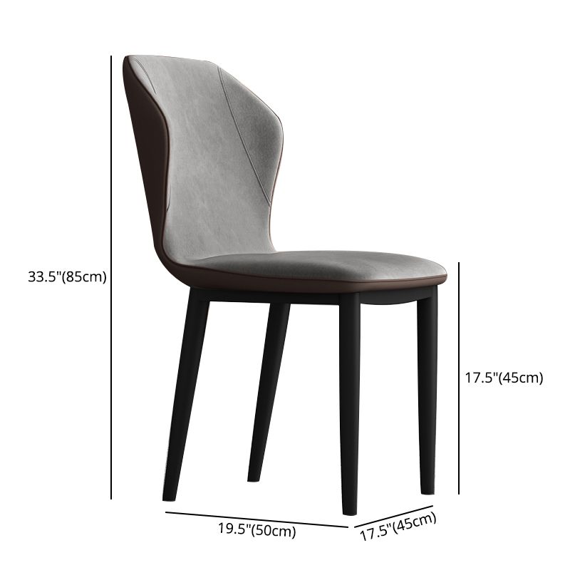 Upholstered Scandinavian Home Side Chair Wingback Matte Finish Dining Chair Clearhalo ' kitchen&dining_furn' 'Dining Chairs' 'Dining Tables & Seating' 'dining_chair' 'furn' 'furn_dining_chair' 'Furniture' 'furniture_dining_chair' 'Kitchen & Dining Furniture' 'kitchen' 1200x1200_976dd951-59f5-4587-818d-ad921cb095f8