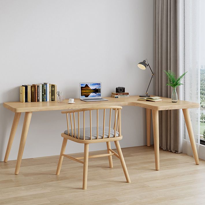 Modern Solid Wood Writing Desk L-Shape Office Desk for Office Clearhalo 'furn' 'furn_office_desk' 'Furniture' 'Office Desks' 'Office Furniture' 'office_desk' 1200x1200_976de8bd-aa2a-48b2-bda8-87694ce86130