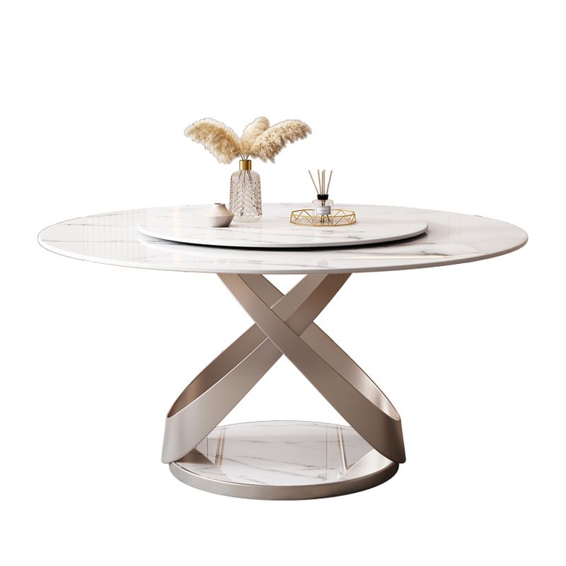 Pedestal Casual Dining Table Round Table for Home Kitchen Desk Clearhalo 'Dining Tables & Seating' 'Dining Tables' 'dining_table' 'furn' 'furn_dining_table' 'Furniture' 'Kitchen & Dining Furniture' 1200x1200_976f00dd-b1fe-4dac-bb75-ab2a8e7e78f4