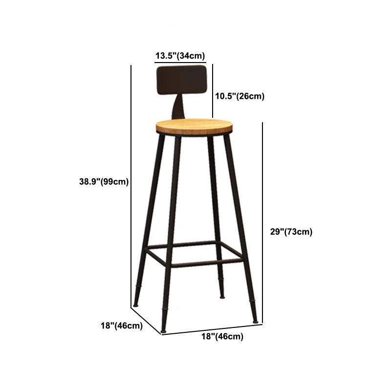 Industriële rechthoekige balktafel Set 1/5 stuks houten aanrechtvaart met hoge stoel