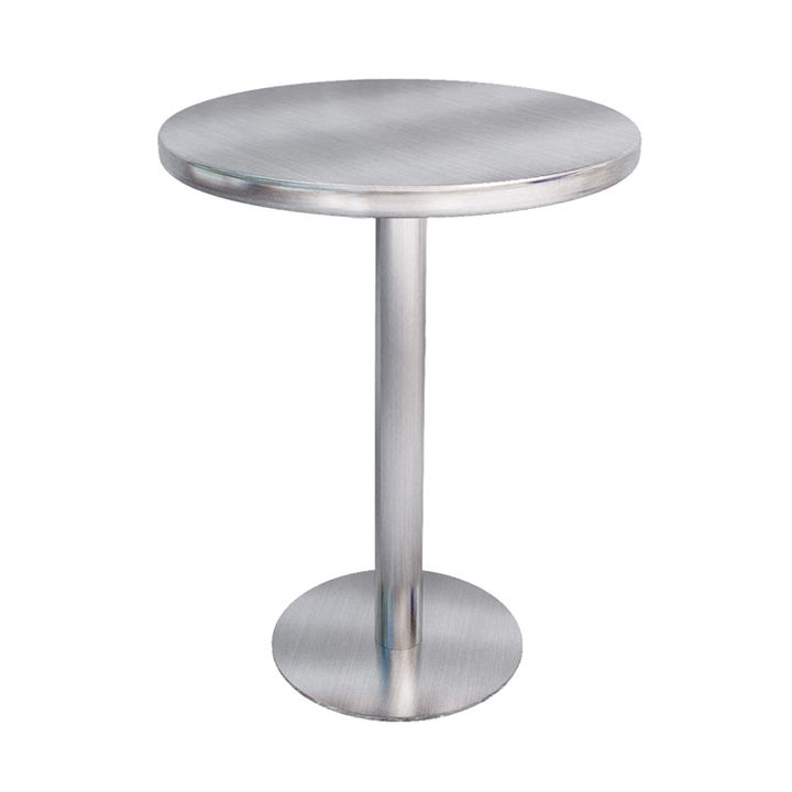 Industrial Style Dinner Table Stainless Steel Dining Site Table for Home Clearhalo ' dining_table' 'Dining Tables & Seating' 'Dining Tables' 'furn' 'furn_dining_table' 'Furniture' 'furniture_dining_table' 'Kitchen & Dining Furniture' 'kitchen&dining_furn' 'kitchen' 'kitchen_dining_table' 1200x1200_97722770-6006-412b-a78b-3f7c704c6cf2