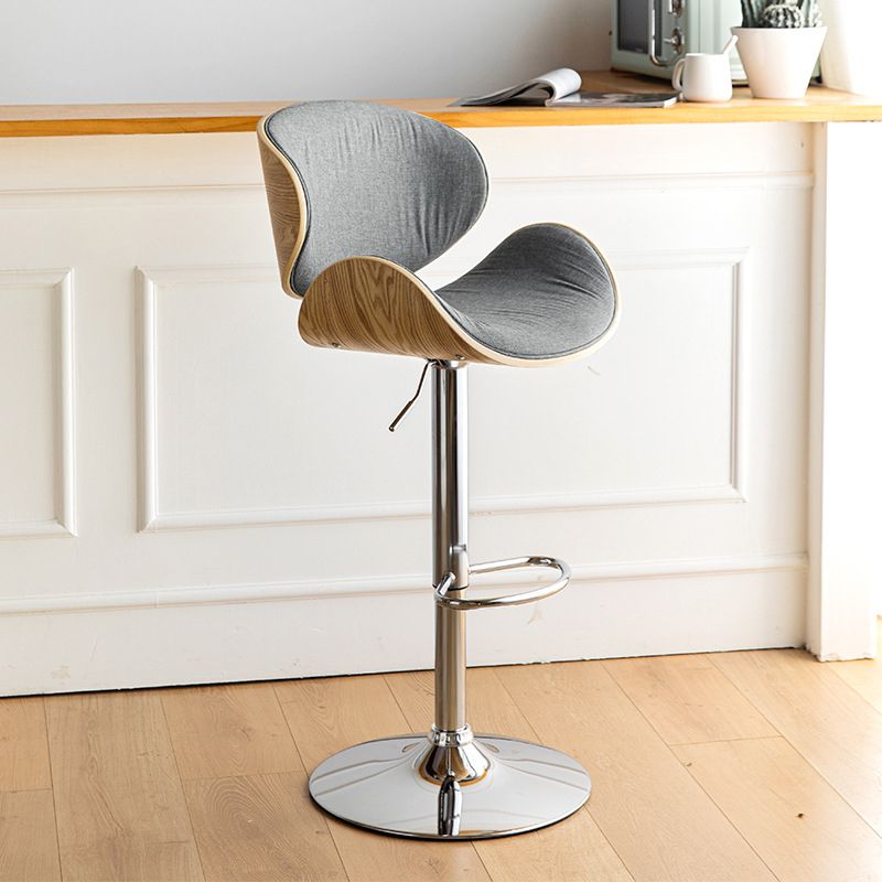 Modern Style Metal Bar Stool with Swivel and Adjustable Height Bistro Bar Stool 32 Inches Clearhalo 'Bar Furniture' 'Bar Stools' 'bar_stools' 'furn' 'furn_bar_stools' 'furniture_bar_stools' 'Kitchen & Dining Furniture' 'kitchen&dining_furn' 'kitchen' 'kitchen_furn' Furniture' 1200x1200_9772d5c9-6d13-456a-8bc3-deb3741abf60