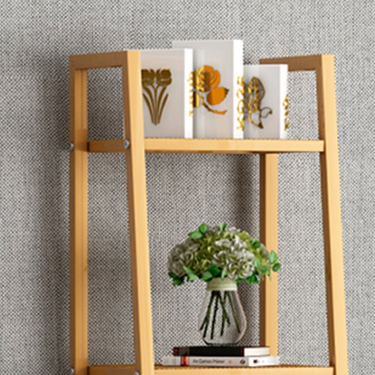 Contemporary Ladder Bookshelf Metal Open Back Bookcase for Home Office