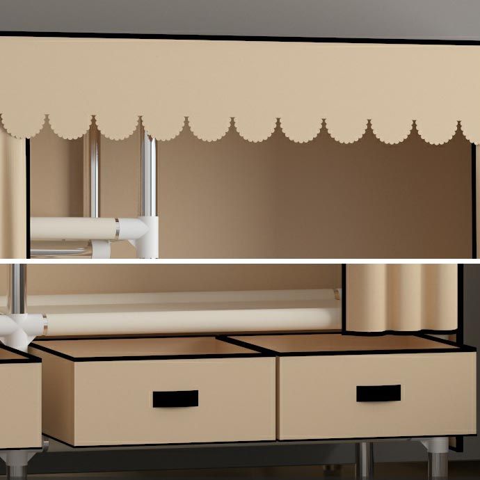 Hinged Wardrobe Closet Contemporary Wardrobe Armoire with Drawer Clearhalo 'Armoires & Wardrobes' 'armoires_wardrobes' 'Bedroom Furniture' 'furn' 'furn_armoires_wardrobes' 'Furniture' 1200x1200_97742e50-c0e7-427c-9d4d-a9e05a862c3a