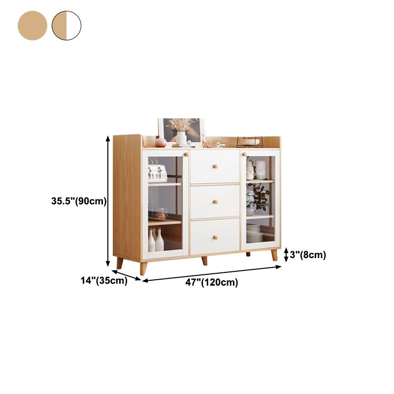 Sideboard mobile rettangolare la credenza moderna cucina in legno