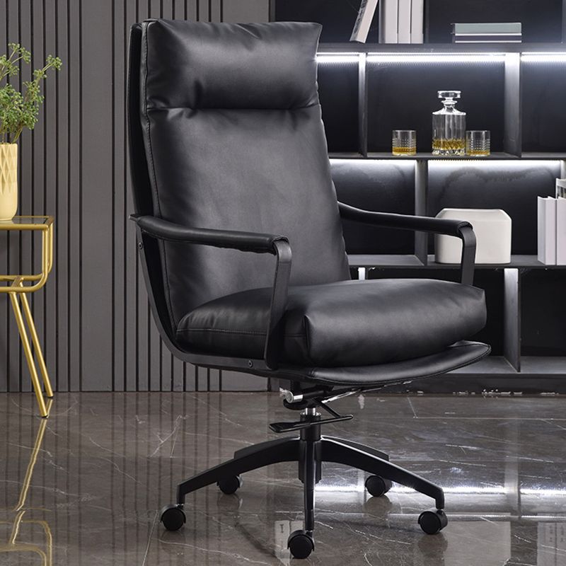 Modern Managers Chair Padded Arms Executive Chair with Wheels for Office Clearhalo 'furn' 'furn_office_chair' 'Furniture' 'Office Chairs' 'Office Furniture' 'office_chair' 1200x1200_9774ff64-d1e1-4c9f-910f-4b8eeb9bf9dc