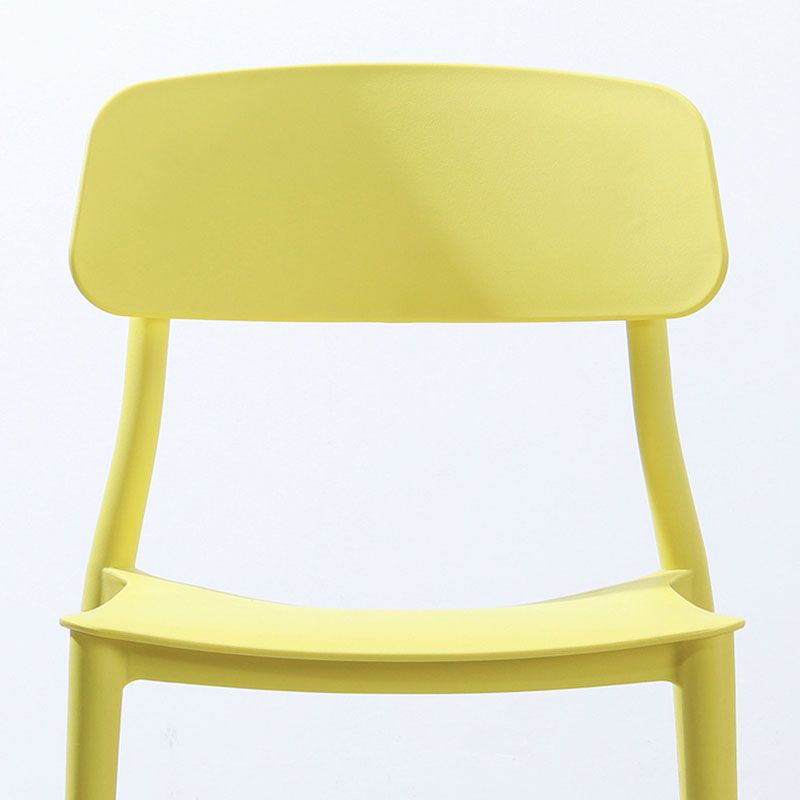 Contemporary Stackable Chairs Open Back Kitchen Armless Chair with Plastic Legs Clearhalo 'Dining Chairs' 'Dining Tables & Seating' 'dining_chair' 'furn' 'furn_dining_chair' 'Furniture' 'furniture_dining_chair' 'Kitchen & Dining Furniture' 1200x1200_97753215-8530-4f30-8861-ca6cb08a5685