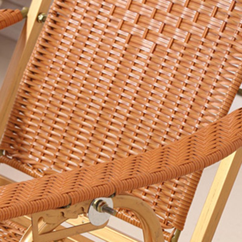 Rocker moderne en osier tissé Rope pliable et fauteuil inclinable résistant aux intempéries