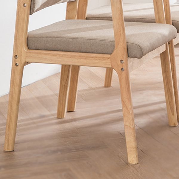 Modern Balcony Open Back Arm Chair Matte Finish Upholstered Dining Chair Clearhalo ' kitchen&dining_furn' 'Dining Chairs' 'Dining Tables & Seating' 'dining_chair' 'Furniture' 'furniture_dining_chair' 'Kitchen & Dining Furniture' 'kitchen' 1200x1200_97775aa6-424b-4b61-a6c0-f8d5f5facd90