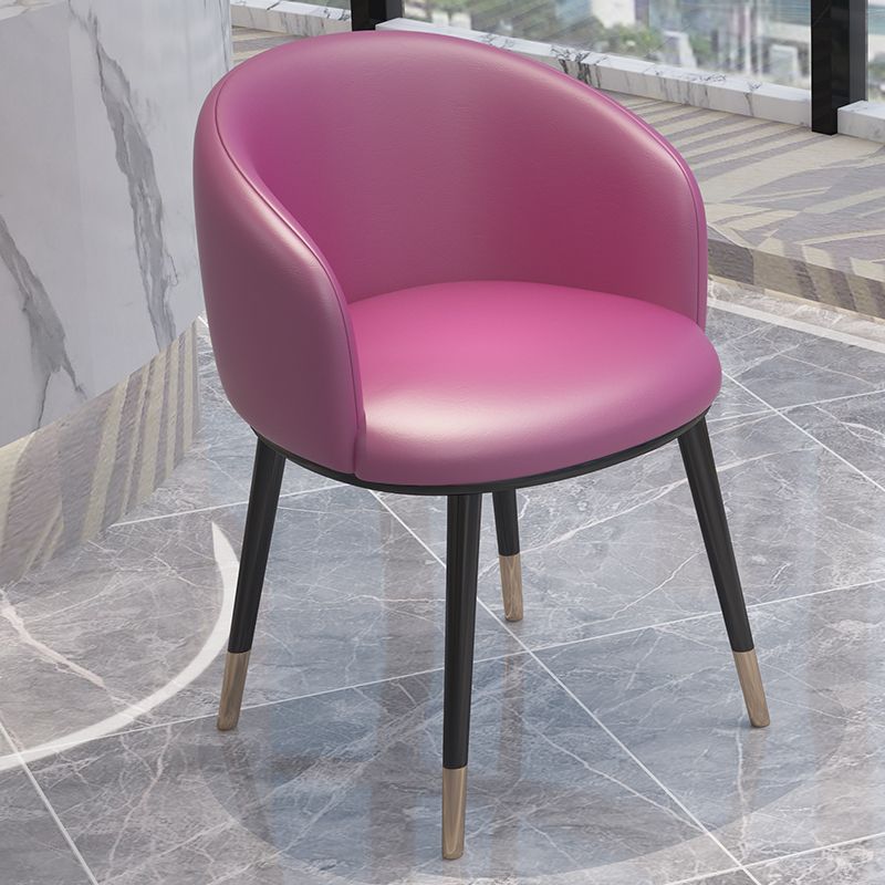 Scandinavian Style Metal Chair Solid Back Side Kitchen Dining Room Chairs Set Clearhalo ' kitchen&dining_furn' 'Dining Chairs' 'Dining Tables & Seating' 'dining_chair' 'furn' 'furn_dining_chair' 'Furniture' 'furniture_dining_chair' 'Kitchen & Dining Furniture' 'kitchen' 1200x1200_9777ae96-c610-4617-9687-3fdd7b0a2279