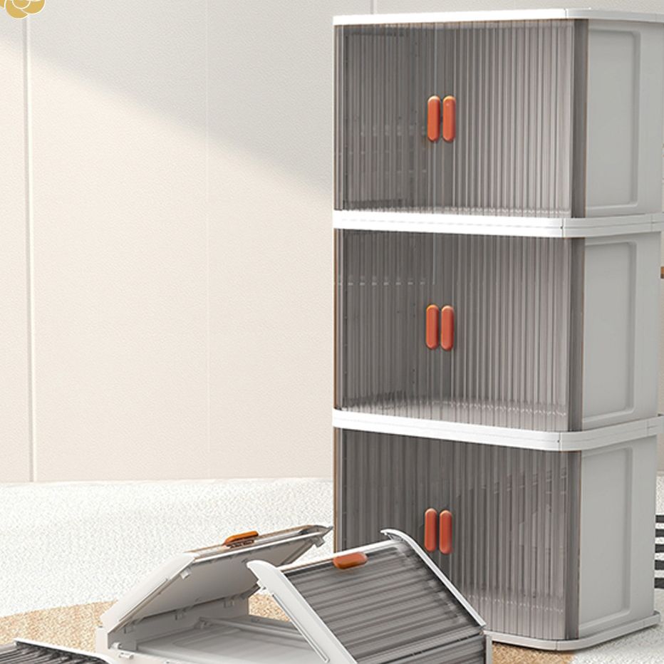 Moderne stijl houten garderobe plastic vrijstaande garderobe kast voor slaapkamer