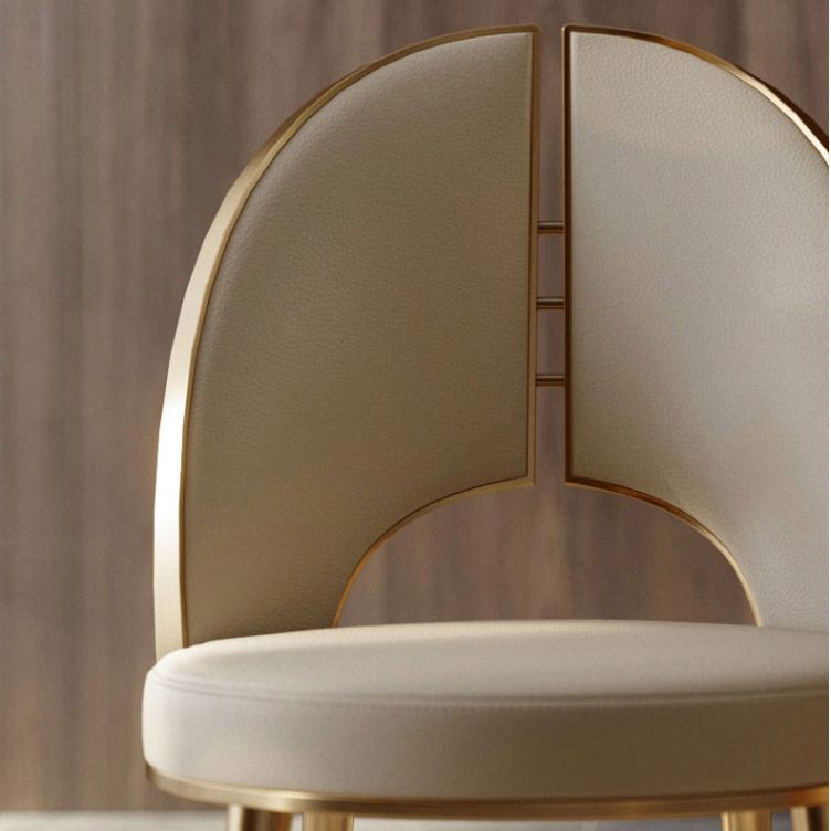 Nordic Style Side Chair Faux Leather Dining Chair with Metal Base for Home Use Clearhalo 'Dining Chairs' 'Dining Tables & Seating' 'dining_chair' 'furn' 'furn_dining_chair' 'Furniture' 'Kitchen & Dining Furniture' 1200x1200_977a0ef1-cb0d-4c21-ae3d-0eb876de8303