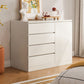 Modern Brown / White Storage Chest Dresser Wooden Combo Dresser with Drawers and Doors