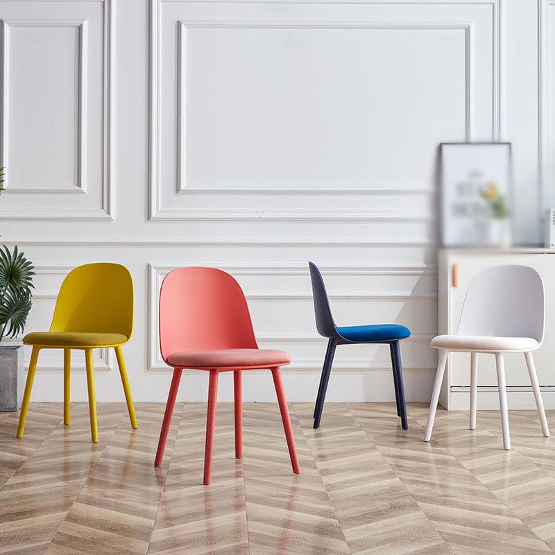 Upholstered Dining Chair Glam Style Plastic Side Chair for Dining Room Clearhalo 'Dining Chairs' 'Dining Tables & Seating' 'dining_chair' 'furn' 'furn_dining_chair' 'Furniture' 'furniture_dining_chair' 'Kitchen & Dining Furniture' 1200x1200_977c15b2-7520-4a83-bf0a-1b68f3717b17