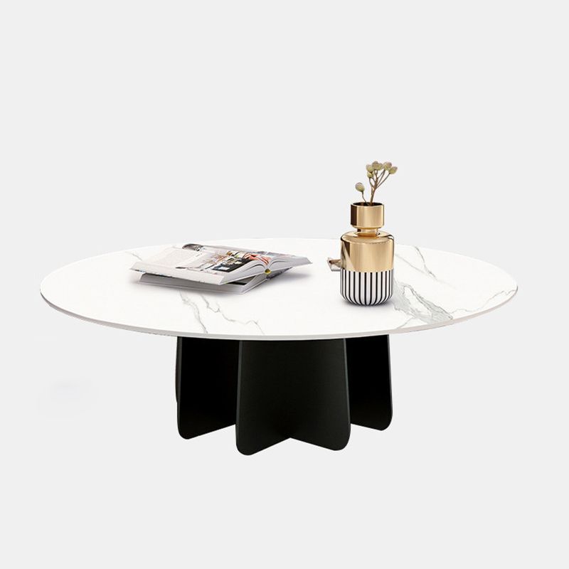 Contemporary Round Stone Pedestal Coffee Cocktail Table - 13.8''/15''/17.7'' H Clearhalo 'Coffee & Accent Tables' 'Coffee Tables' 'coffee_tables' 'furn' 'furn_coffee_tables' 'Furniture' 'furniture_coffee_tables' 'Living Room Furniture' 1200x1200_977d7e23-bd4f-4b44-aa8a-a81ddfb58508