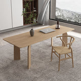 Rectangle 4 Legs Dining Table Simple Style Solid Wood Dinette Table for Home Clearhalo ' dining_table' 'Dining Tables & Seating' 'Dining Tables' 'furn' 'furn_dining_table' 'Furniture' 'furniture_dining_table' 'Kitchen & Dining Furniture' 'kitchen&dining_furn' 'kitchen' 'kitchen_dining_table' 1200x1200_977f9b47-b606-486f-9919-0d831650d792