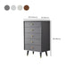 Wooden Storage Chest Dresser Contemporary Glam Chest with Drawers