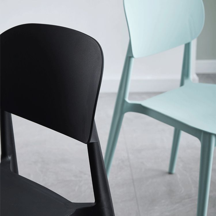 Plastic Scandinavian Armless Chair Open Back Indoor-Outdoor Chair Clearhalo 'Dining Chairs' 'Dining Tables & Seating' 'dining_chair' 'furn' 'furn_dining_chair' 'Furniture' 'furniture_dining_chair' 'Kitchen & Dining Furniture' 1200x1200_978134d7-7829-4561-a27a-22a33bbccc40