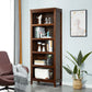 Contemporary Poplar Standard Bookshelf Closed Back Vertical Bookshelf for Bedroom Clearhalo 'Bookcases' 'furn' 'furn_bookcases' 'Furniture' 'furniture_bookcases' 'kitchen' 'kitchen_bookcases' 'Living Room Furniture' 'Office Furniture' 1200x1200_9782e901-ef9a-4ccb-a19d-a0570655ade5