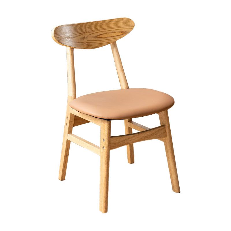 Wood Industrial Kitchen Dining Room Chair Open Back Side Chair Clearhalo 'Dining Chairs' 'Dining Tables & Seating' 'dining_chair' 'furn' 'furn_dining_chair' 'Furniture' 'furniture_dining_chair' 'Kitchen & Dining Furniture' 1200x1200_97844638-544b-4131-9da8-c65320a5abce