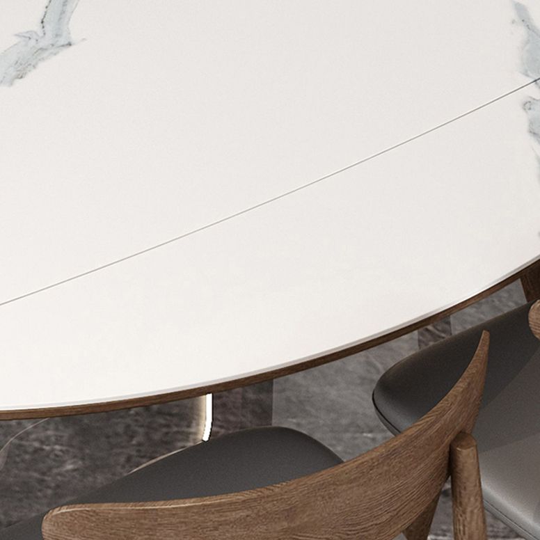 Modern Dining Set 1/4/7 Pieces Folding Dining Table with Open Back Dining Side Chairs Clearhalo 'Dining Room Sets' 'Dining Tables & Seating' 'dining_room_set' 'furn' 'furn_dining_room_set' 'Furniture' 'Kitchen & Dining Furniture' 1200x1200_97845e37-5c39-4987-ab11-d7d2354ee431
