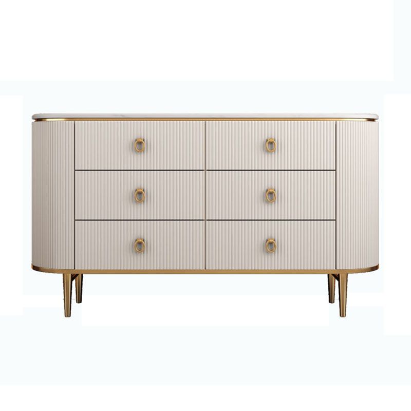 Sideboard in stile glam con cassetti di legno Sideboard per cucina