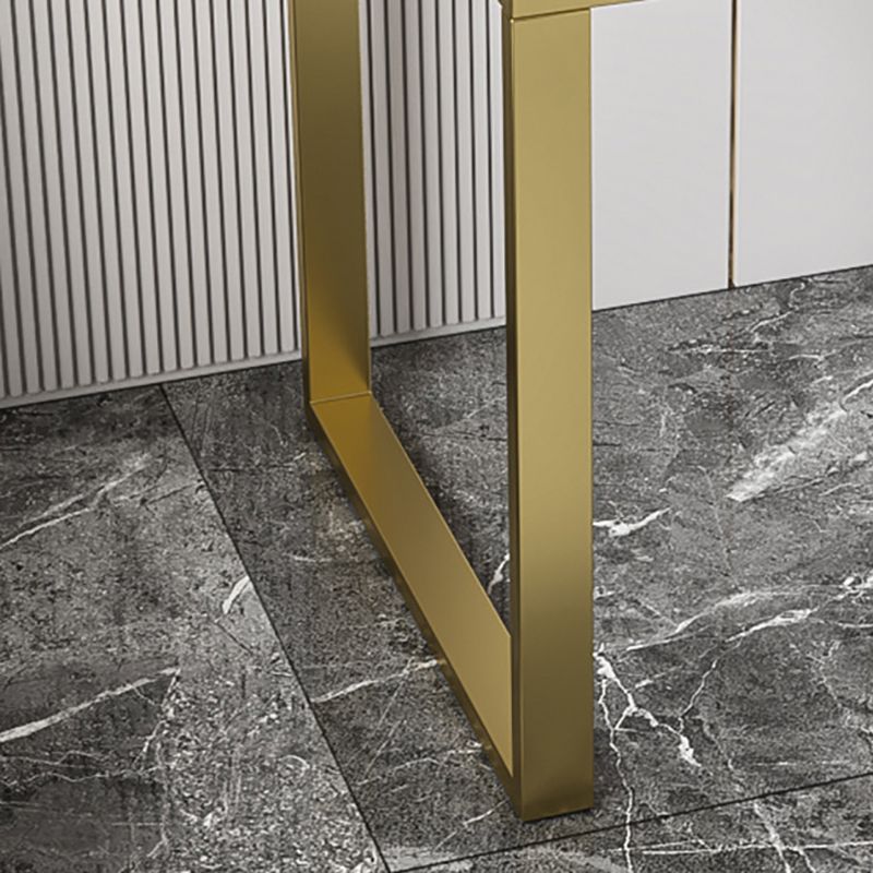 Desca di ufficio contemporanea 23.62 "scrivania rettangolare con 3-cassetti