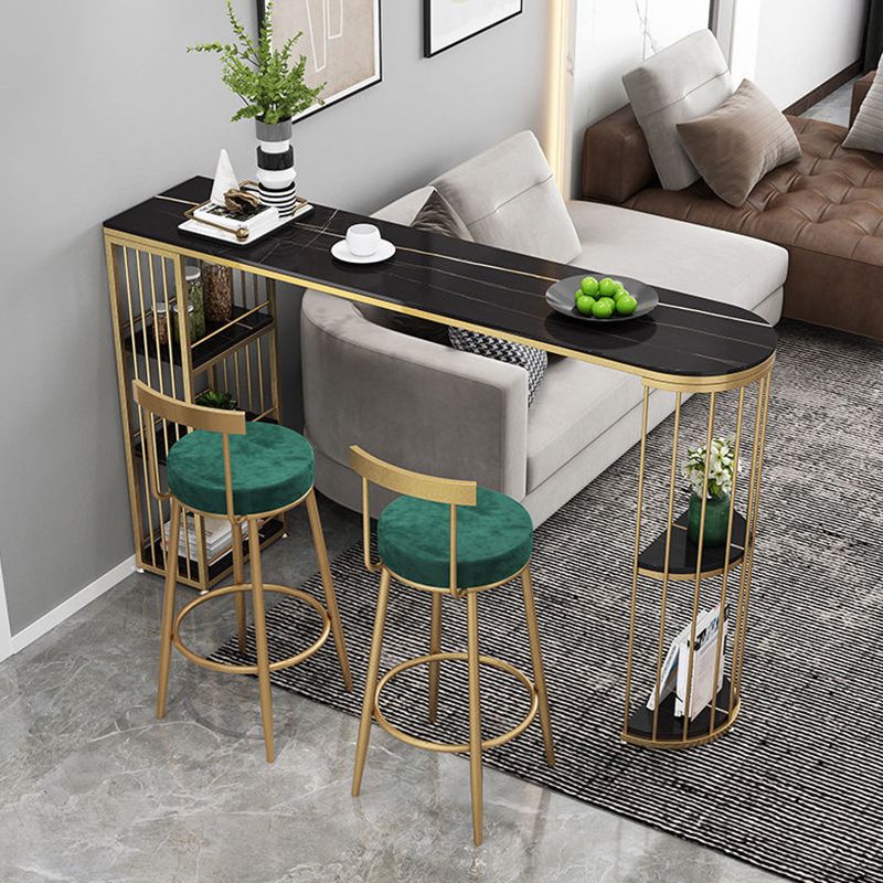 Modern Bistro Bar Table Storage Sintered Stone Bar Table for Living Room Clearhalo 'Bar Furniture' 'Bar Tables' 'bar_tables' 'furn' 'furn_bar_tables' 'Furniture' 'Kitchen & Dining Furniture' 1200x1200_9785b30c-5390-4a7c-b1ff-a5e61323cccc