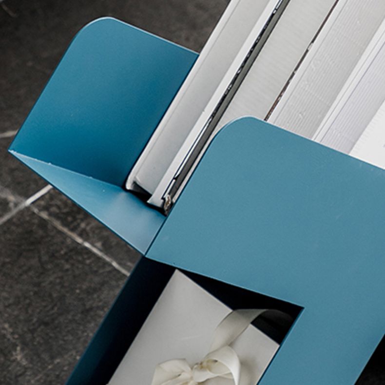 Mid-Century X-base End Table Metal Geometric Side End Snack Table