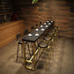 Glam Style Rectangle Bar Table Pine Solid Wood Bar Dining Table for Living Room Clearhalo 'Bar Furniture' 'Bar Tables' 'bar_tables' 'furn' 'furn_bar_tables' 'Furniture' 'Kitchen & Dining Furniture' 1200x1200_9786e408-c9ee-48d5-bcc8-f29ba744d5b1