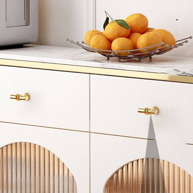 Buffet glam buffet Portes en verre armoires buffet de restauration avec lumières LED