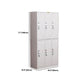 Hinged Metal Wardrobe Armoire Contemporary Grey Wardrobe Cabinet Clearhalo 'Armoires & Wardrobes' 'armoires_wardrobes' 'Bedroom Furniture' 'furn' 'furn_armoires_wardrobes' 'Furniture' 1200x1200_978ba142-08c6-452d-ac9c-84a2a9b8cb59