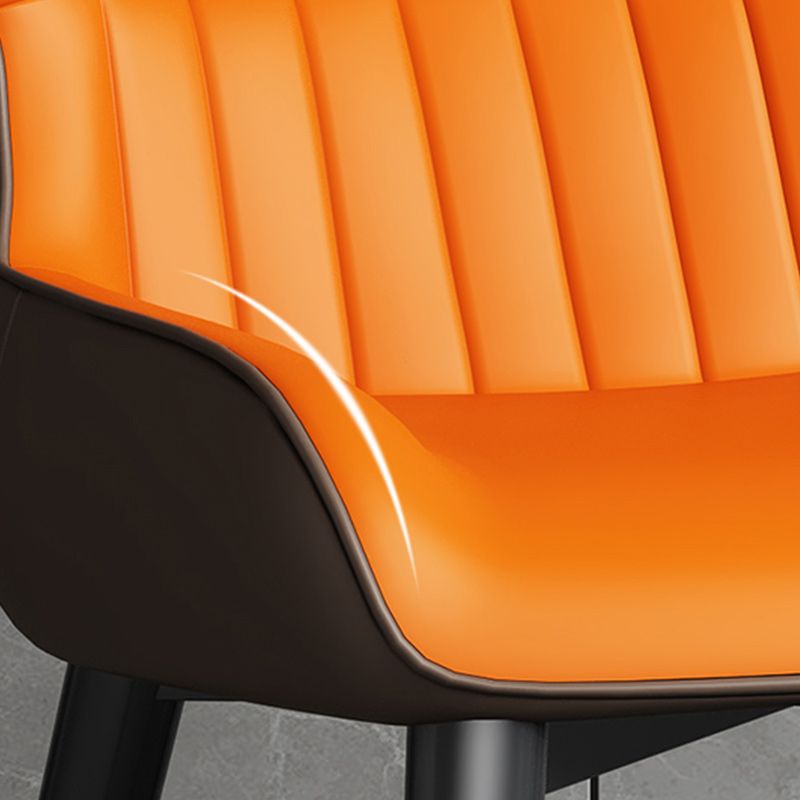 Contemporary Leather Side Chair Wingback Side Chair for Dining Room Clearhalo 'Dining Chairs' 'Dining Tables & Seating' 'dining_chair' 'furn' 'furn_dining_chair' 'Furniture' 'Kitchen & Dining Furniture' 1200x1200_978d27e7-fce8-4a8e-974c-f06c72ce3716