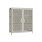 Modern Glass Doors Curio Cabinet Metal Storage Cabinet for Living Room Clearhalo 'Display & China Cabinets' 'display_china_cabinets' 'furn' 'furn_display_china_cabinets' 'Furniture' 'Kitchen & Dining Furniture' 1200x1200_978f488a-d136-4ef8-8953-512f4fedd1d9