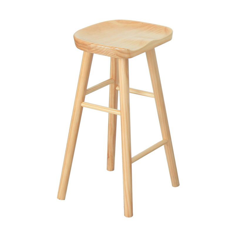 Tabouret en bois contemporain Rectangle Rectangle Soutr comptoir tabouret en finition mate