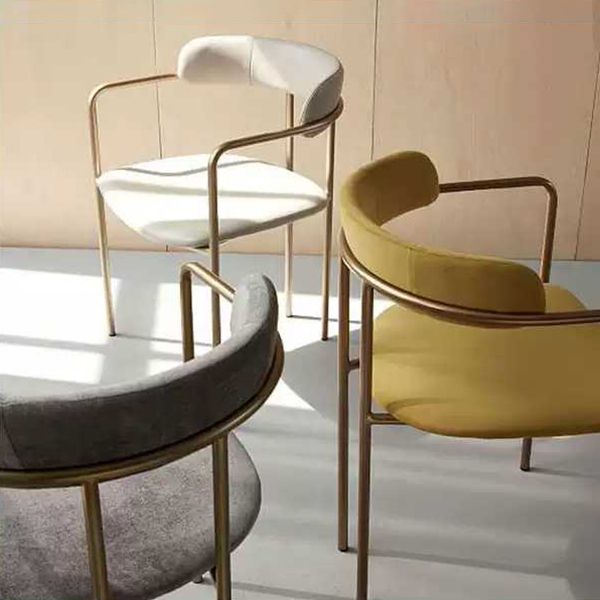 Glam Style Dining Arm Chair Upholstered Dining Armchair for Indoor Clearhalo 'Dining Chairs' 'Dining Tables & Seating' 'dining_chair' 'furn' 'furn_dining_chair' 'Furniture' 'furniture_dining_chair' 'Kitchen & Dining Furniture' 1200x1200_978fe273-4c0d-4b1b-a6ec-74a8ed848496