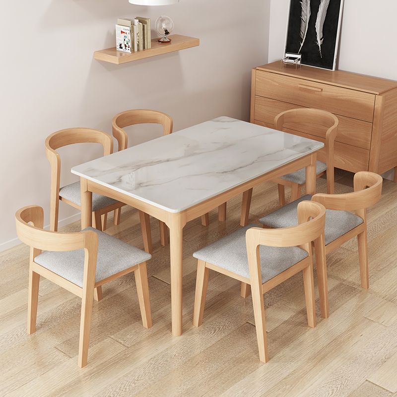 Simplicity Style Dining Site Table Rectangle Furniture for Home Clearhalo 'Dining Tables & Seating' 'Dining Tables' 'dining_table' 'furn' 'furn_dining_table' 'Furniture' 'Kitchen & Dining Furniture' 1200x1200_97909f69-3bb0-4cd9-943a-d95247533fbc