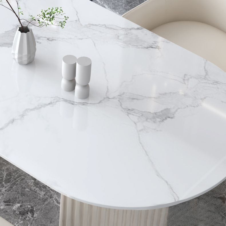 Metal Contemporary Free Form Dining Table Marble Table for Dining Room and Kitchen Clearhalo ' dining_table' 'Dining Tables & Seating' 'Dining Tables' 'furn' 'furn_dining_table' 'Furniture' 'furniture_dining_table' 'Kitchen & Dining Furniture' 'kitchen&dining_furn' 'kitchen' 'kitchen_dining_table' 1200x1200_97937ab1-9d29-47b0-81bb-116c3dbbcf8f