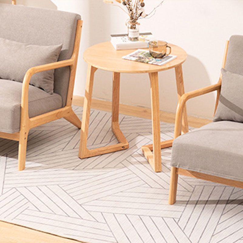 Solid Wood Sled Coffee Table in Oak/Brown, Modern Round/Rectangle Table Clearhalo 'Coffee & Accent Tables' 'Coffee Tables' 'coffee_tables' 'furn' 'furn_coffee_tables' 'Furniture' 'furniture_coffee_tables' 'Living Room Furniture' 1200x1200_9794557a-600e-4e85-b87f-269d31375c1d