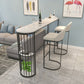 Marble Pub Table with Specialty Table Top Double Pedestal Table- 41.3" H Clearhalo 'Bar Furniture' 'Bar Tables' 'bar_tables' 'furn' 'furn_bar_tables' 'Furniture' 'furniture_bar_tables' 'Kitchen & Dining Furniture' 1200x1200_9794aa84-526a-4a68-a125-94600add7347