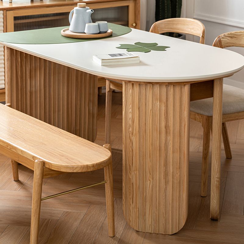 Free Form Dining Table with Ash Wood Base Modern Dinette Table for Home Clearhalo 'Dining Tables & Seating' 'Dining Tables' 'dining_table' 'furn' 'furn_dining_table' 'Furniture' 'Kitchen & Dining Furniture' 1200x1200_97957f77-abfa-4821-a222-a03bfe4b0156