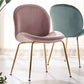 Upholstered Velvet Armless Dining Chairs Solid Back Side Chair with Metal Legs Clearhalo ' kitchen&dining_furn' 'Dining Chairs' 'Dining Tables & Seating' 'dining_chair' 'furn' 'furn_dining_chair' 'Furniture' 'furniture_dining_chair' 'Kitchen & Dining Furniture' 'kitchen' 1200x1200_979870f0-20a1-426a-ad45-82a34e751636