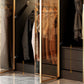 Modern Style Glass Wardrobe Bedroom Wardrobe Closet with Hinged Door