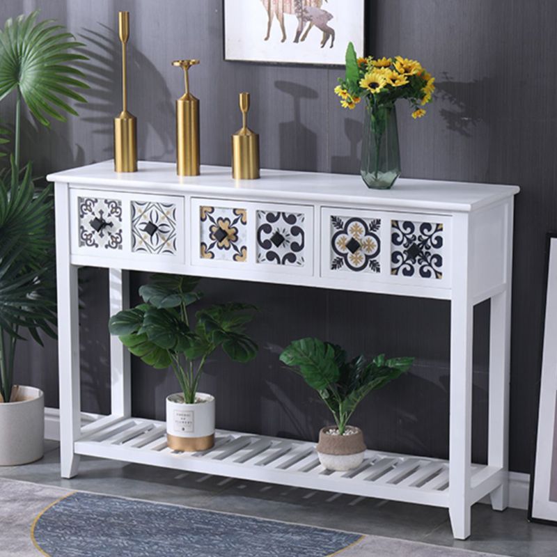 Mid-Century Modern Console Table Rectangle Console Table Floor Shelf Clearhalo 'Console Tables' 'console_tables' 'Entry & Mudroom Furniture' 'furn' 'furn_console_tables' 'Furniture' 1200x1200_9799d028-95f7-484b-81a6-4d301c254a47